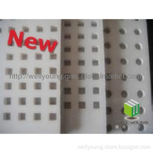 12mm square hole acoustic perforated plasterboard